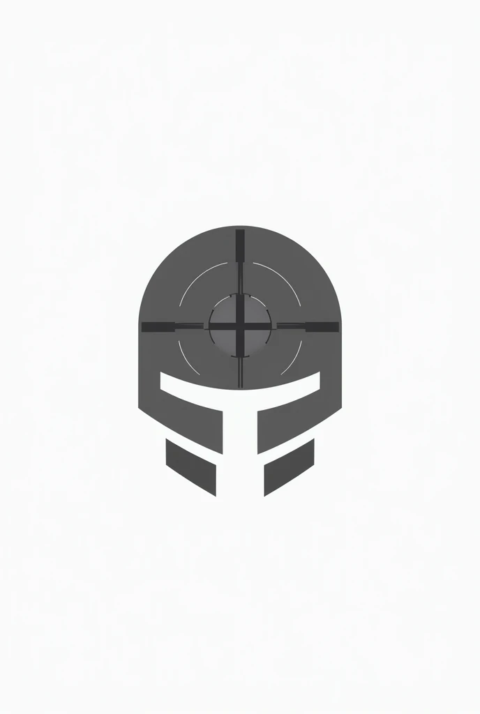 "Design a minimalist logo for the YouTube channel 'PUBG Battle Guru'. Focus on a clean, sleek design with a PUBG helmet or crosshair as the central element. Use simple lines and shapes with a limited color palette of black, gray, and white. The text 'PUBG Battle Guru' should be in a modern, sans-serif font, subtly integrated into the design."