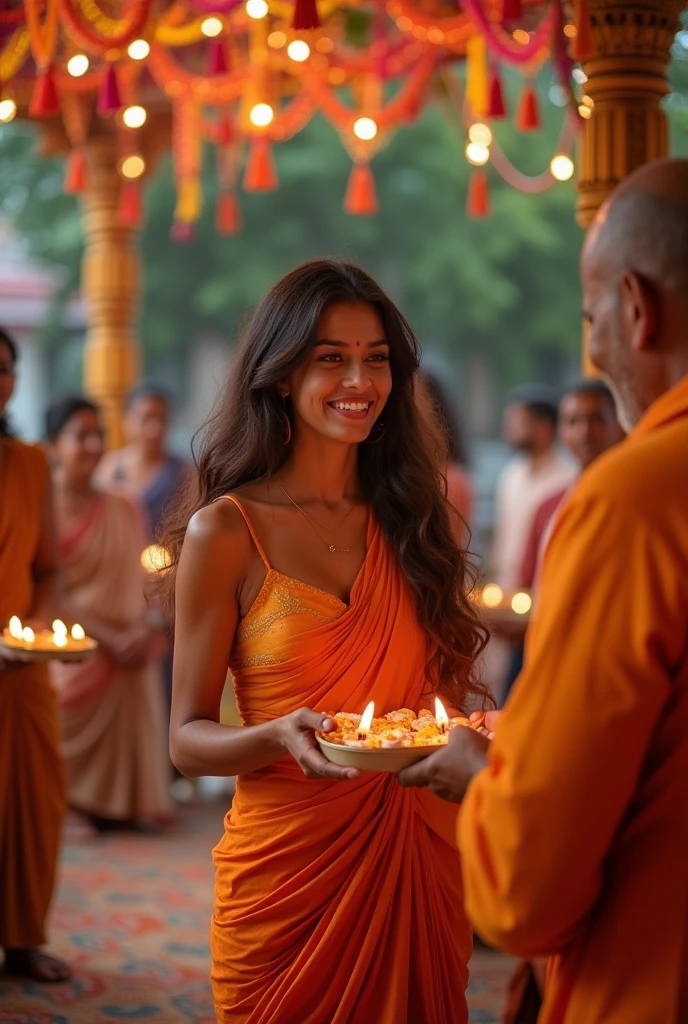 25 year girl where attractive close smiley good figure short dress Bend The girl took the prasad in the temple and touched the feet of the Pandit and said, Baba, tell me something of knowledge.