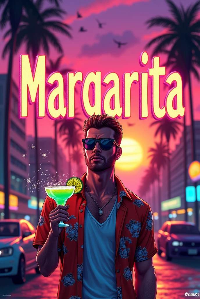 Grand Theft Auto Margarita Title Letters