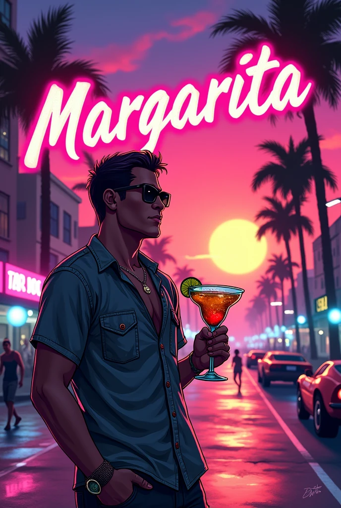 Grand Theft Auto Margarita Title Letters 