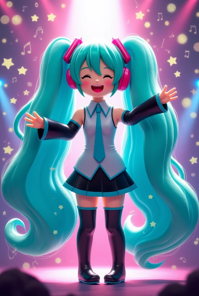 a inflatable doll of hatsune miku
