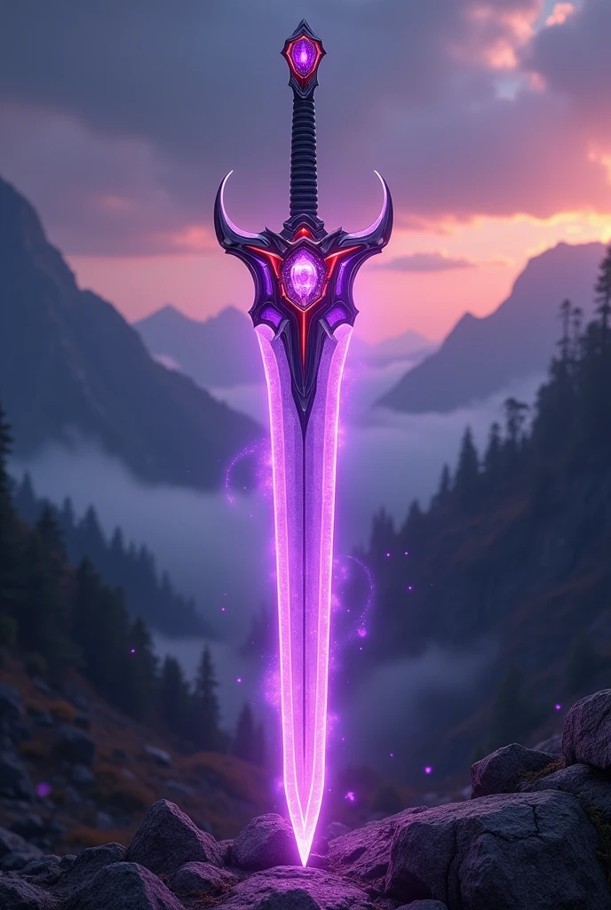 Japanese TOY

 A heroic fantasy sword inspired by the "Kamen Rider" series, designed to be used by a hero. The sword has a sleek, powerful look with a blade made of a soft, translucent purple material, giving it a unique, glowing appearance. The blade is slightly curved and dynamic, emphasizing its readiness for battle. The grip is ergonomic and sleek, with black as the base color, accented with red and purple highlights, designed for comfort and control. In the middle of the sword, there's a glowing, gem-like "Golbo" device embedded, which illuminates the sword with vibrant energy when activated. The overall design is bold, sleek, and iconic, with the translucent purple blade adding a distinct and heroic feel.