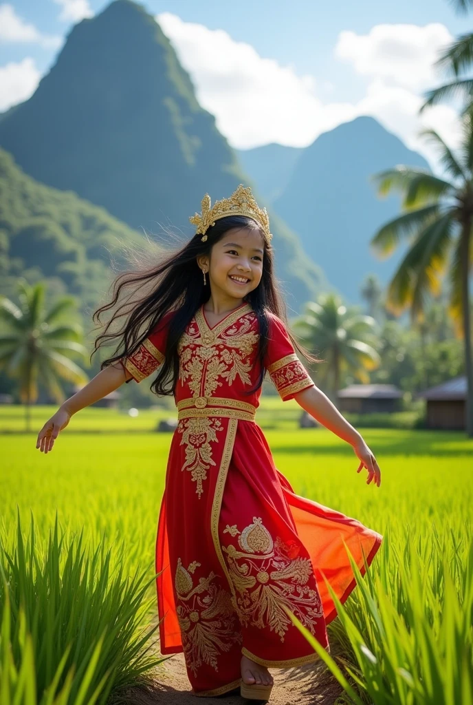 Beautiful girl Thailand play