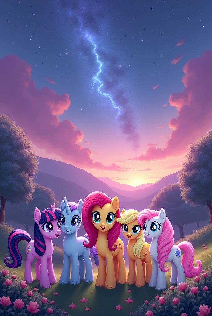 Twilight Sparkle:My Name is Twilight Sparkle i'm Alicorn Girl! and Fluttershy:My Name is Fluttershy i'm Wings Girl! and Rainbow Dash:My Name is Rainbow Dash i'm Wings Girl! and Pinkie Pie:MY NAME IS PINKIE PIE I'M JUMP UP GIRL!!! and Rarity:My Name is Rarity i'm Unicorn Girl! and Applejack:My Name is Applejack i'm Horse Apple Tree Girl!