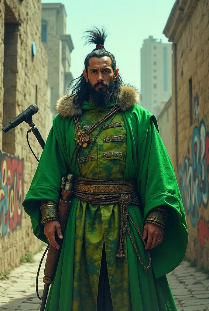 Genghis Khan, warrior, mongol empire, green, rapper, cryptocurrency, hip hop, singer,