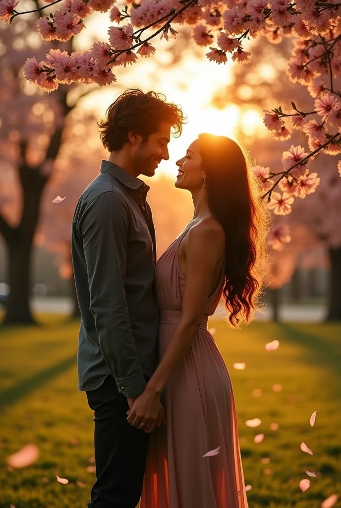 A man getting closer to a woman