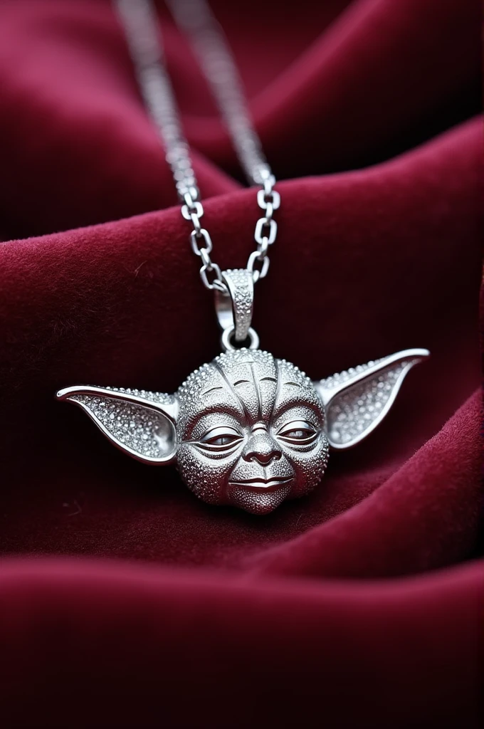 Yoda pendant with diamonds