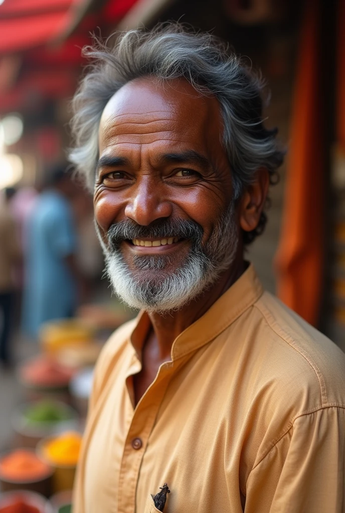 Face of Generous humble indian guy