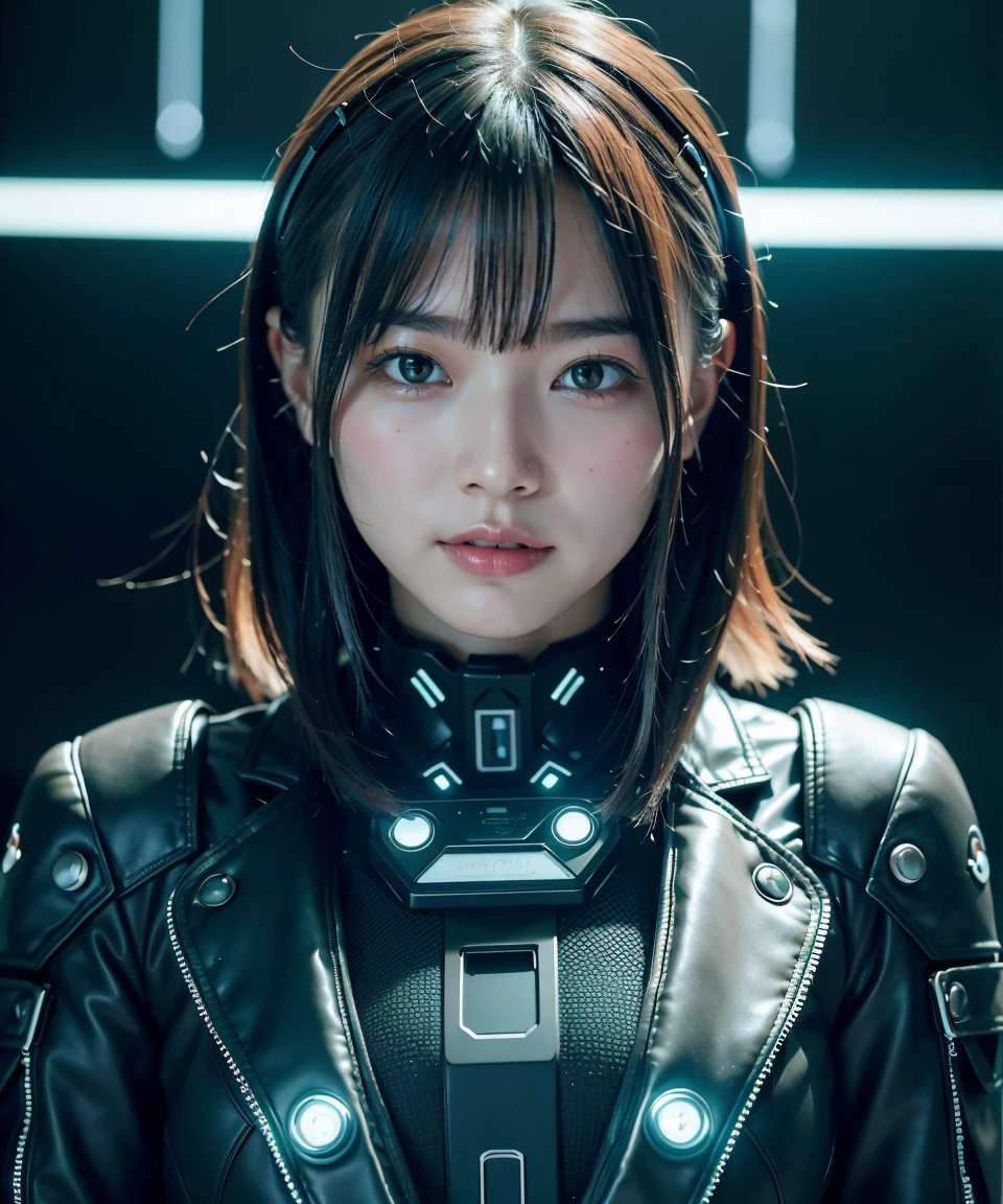 Hedonistic 22-year-old woman, (whole body:1.2), Sexy , ccute face, (View your audience, alone, Upper Body, Detailed Background, detailed face, (Neotech Theme:1.1) Evil Tech Futuristic Hacker, Grin, Advanced Technology, coat, Techwear, Electronics, Head-up display, green (Holographic Display:1.05), Access Denied, number, Laptop, neural network, Background screen, green lights, Cyber Warfare, Dark and ominous atmosphere, Shadow,) break ((Realistic)), Mid-chest, Beautiful woman, realistic face, Mouth Details, extremely detailed eye_and_face, beautiful attractive face, beautiful detailed eye, Female-specific characteristics, matte eyehadow, eyelash, perfect body break too dark, (whole body, masterpiece), High resolution, 8k resolution, Analog RAW Digital SLR, Highest quality, Absurd, Vibrant colors, Exquisite detail, (intricately detailed face_and_eye), realistic hands, Refined details, (Realistic lighting, Sharp focus), Center Fold, Bokeh, Official Art, 8k wallpaper, 超High resolution, プロの写真撮Shadow