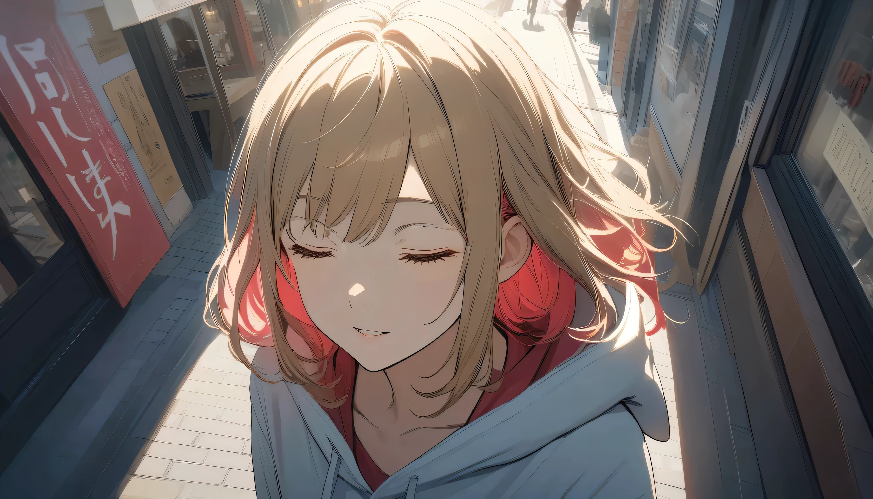 (closed eyes)