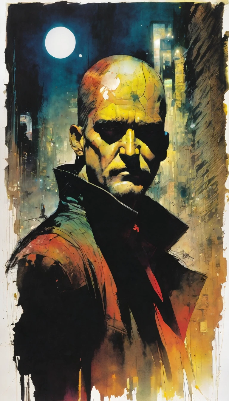 the final day, art inspired by Bill Sienkiewicz and Dave McKean