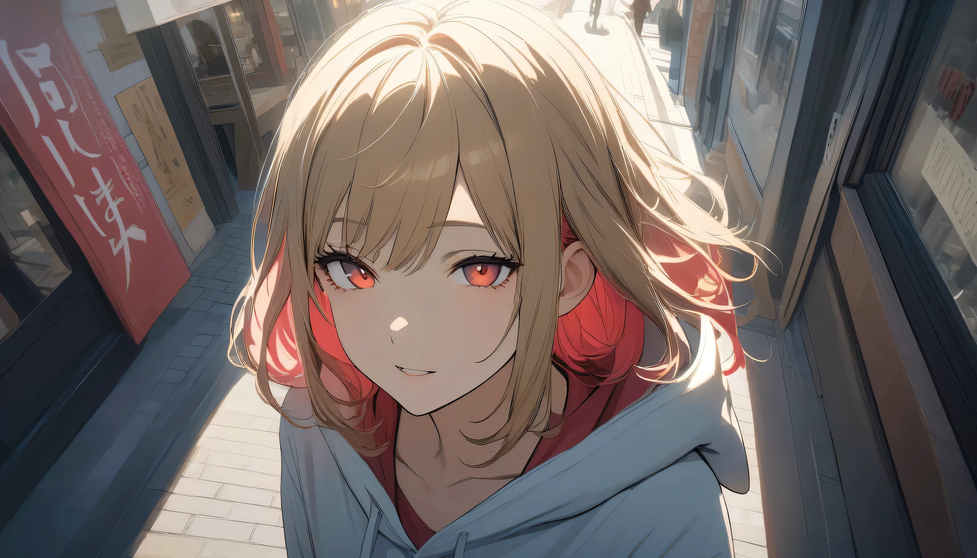 (seductive smile:1.0)