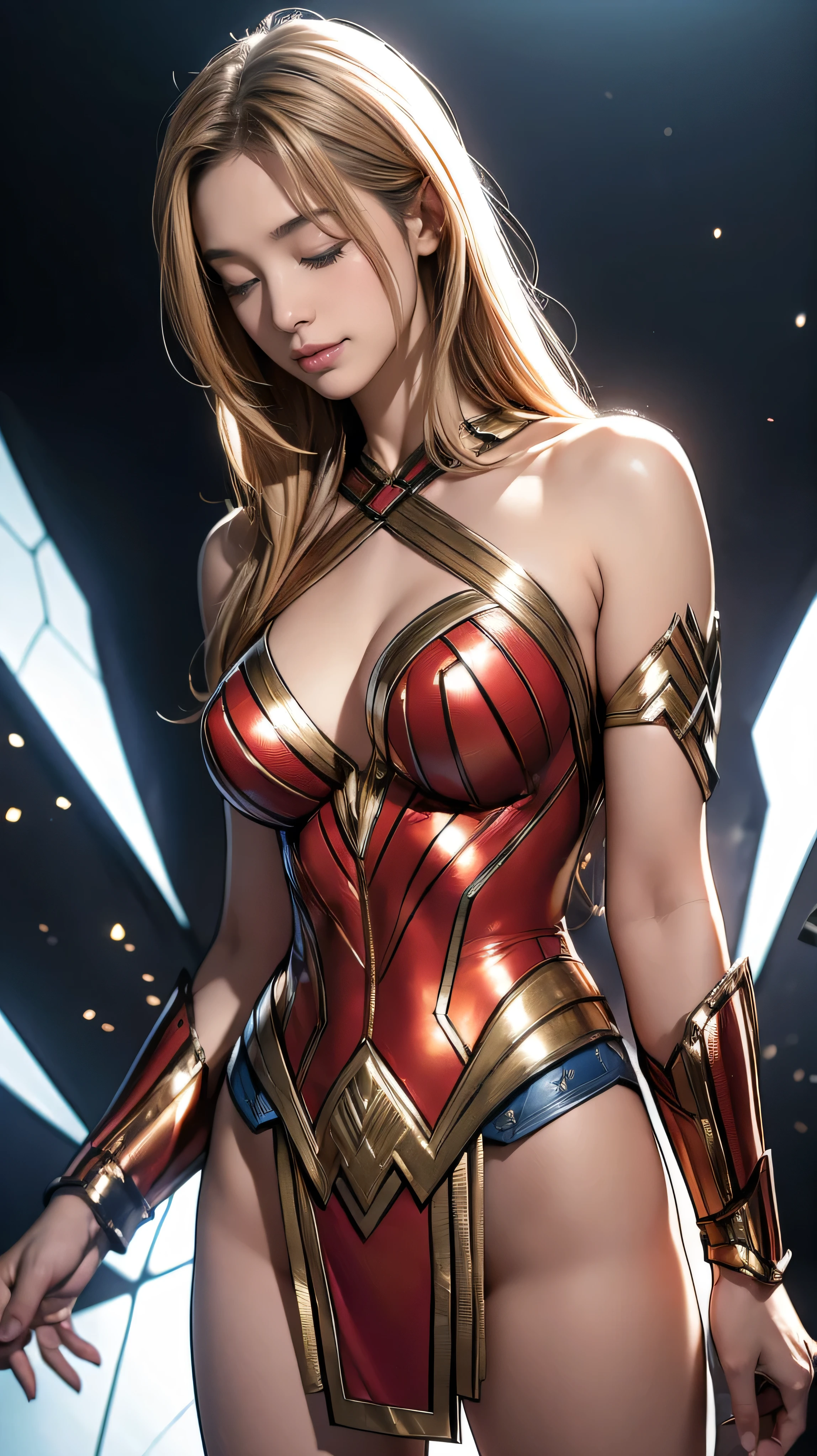 (Highest quality,4K,High resolution:1.2),Very detailed,(Realistic:1.37),Beautifully structured scenes,Dramatic lighting, Wonder Woman from a close-up shot in DC, Twisted space, twisted undead in the background,lens blur,Light Shaft, intricate and complex details, Volumetric lighting, 4K Rendering, Stock Photo, hyperRealistic texture, HDR lighting effects, Unreal Engine,SHY SMILE,Standing gracefully、Blonde long hair、Long hair that reaches down to the toes、Undressing the Costume、Shyly undressing、They are saying they don't want you to see it.、Embarrassing、I want to take it off、Undressing、Undressing only the upper body、Undressing while hiding your chest、Nipples、Nipples are slightly visible、Half naked、Half-naked state、Embarrassing、Eyes closed、Hiding her chest、Hiding her chest with one hand、They are wearing Wonder Woman's tiara、They are also wearing bulletproof greaves、They are also wearing bulletproof hand guards
(Highest quality,4K,High resolution:1.2),Very detailed,(Realistic:1.37),Beautifully structured scenes,Dramatic lighting, Wonder Woman from a close-up shot in DC, Twisted space, twisted undead in the background,lens blur,Light Shaft, intricate and complex details, Volumetric lighting, 4K Rendering, Stock Photo, hyperRealistic texture, HDR lighting effects, Unreal Engine,SHY SMILE,Standing gracefully、Blonde long hair、Long hair that reaches down to the toes、Undressing the Costume、Shyly undressing、They are saying they don't want you to see it.、Embarrassing、I want to take it off、Undressing、Undressing only the upper body、Undressing while hiding your chest、Nipples、Nipples are slightly visible、Half naked、Half-naked state、Embarrassing、Eyes closed、Hiding her chest、Hiding her chest with one hand


