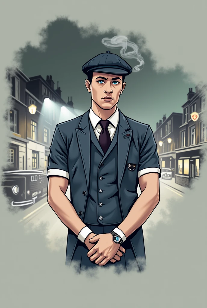 Turn me into a peaky blinders character "thomas shelby" face should be exact like the picture given.