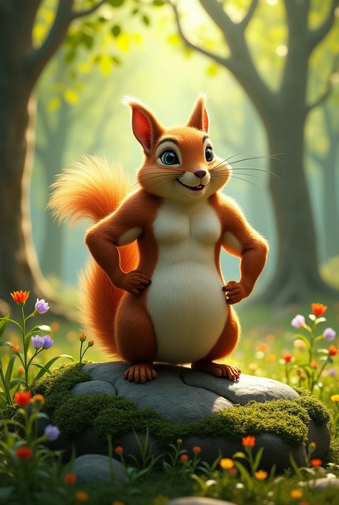 Squirrel with abs