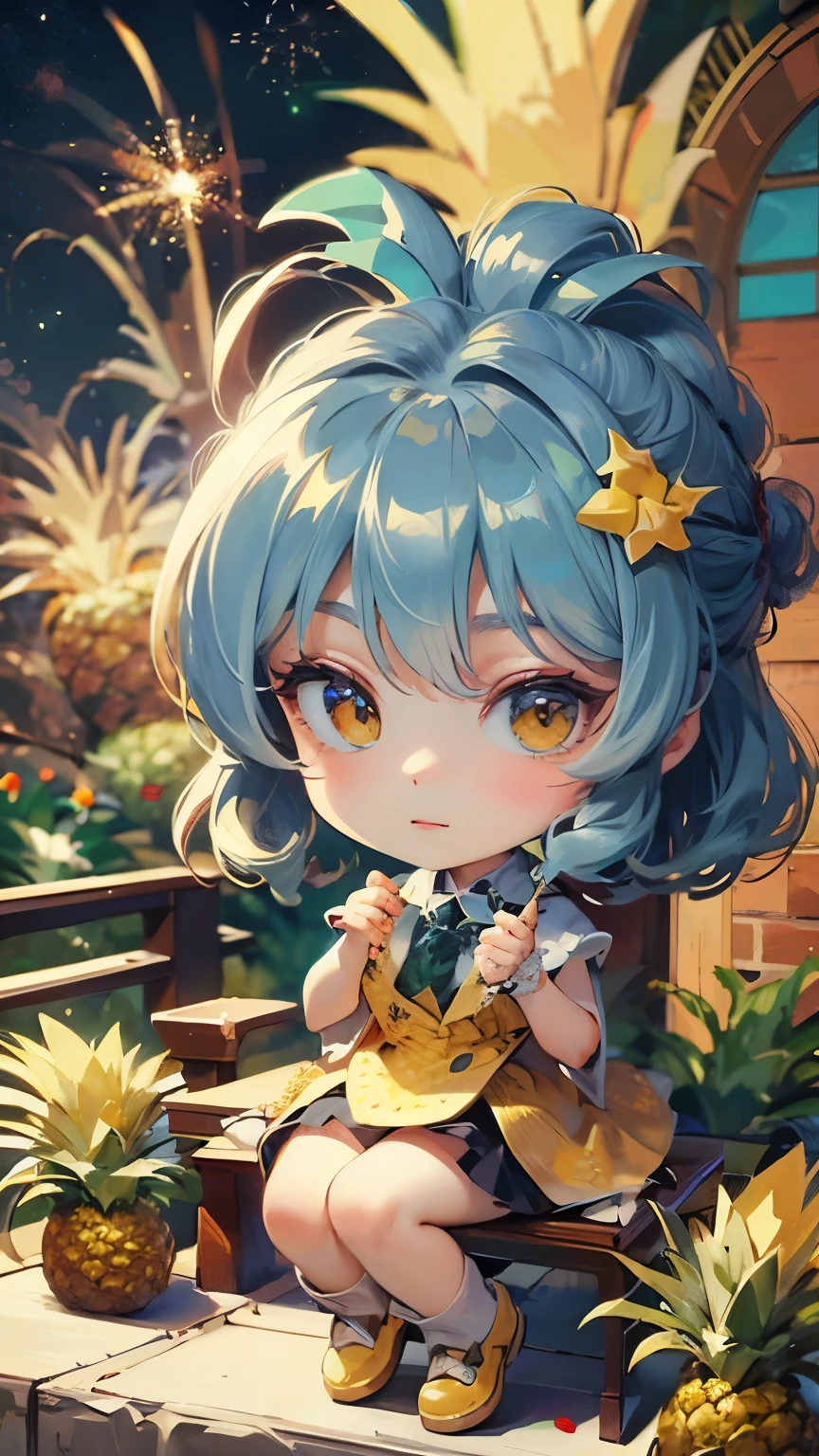 (Masterpiece、Fresh pineapple:1.5)