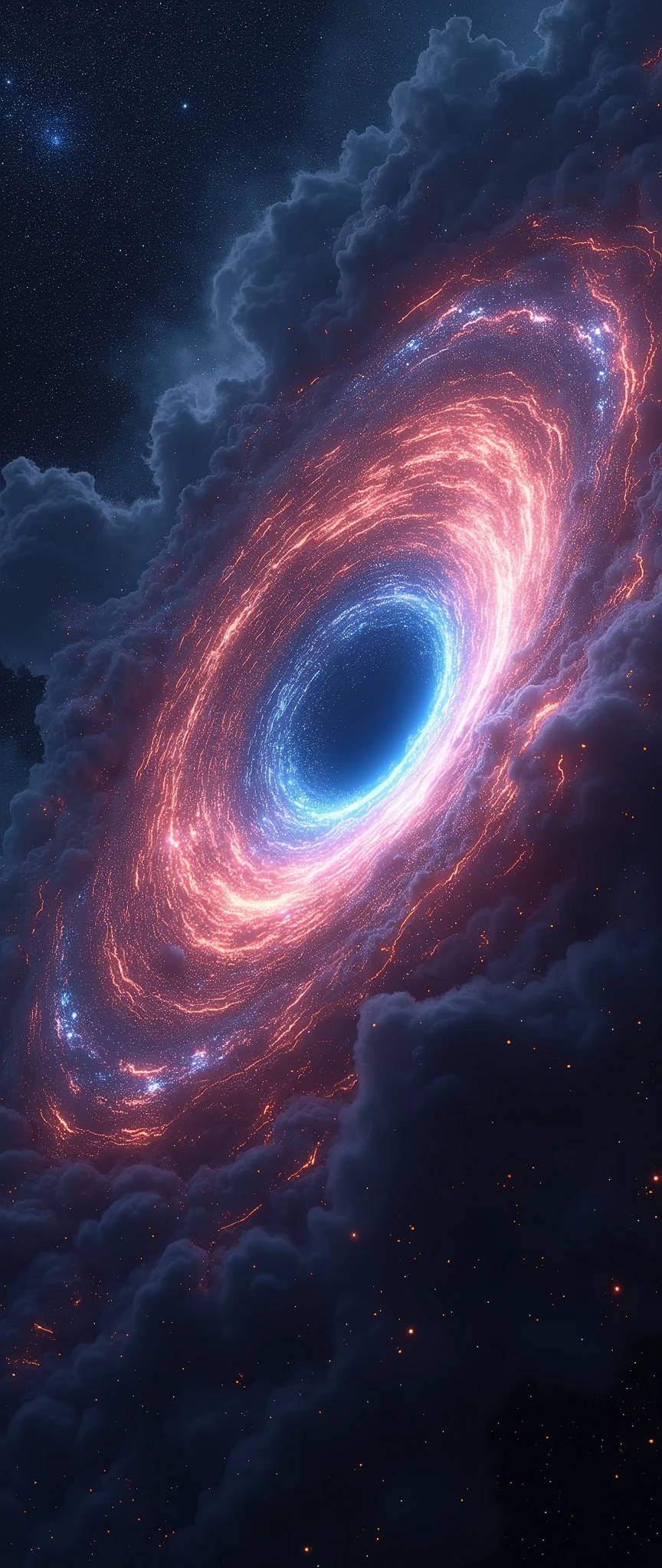 (masterpiece:1.2,Highest quality,Super detailed,Realistic,Ultra-high Resolution Camera),8k,wallpaper,Black Hole,Beautiful lightning,dynamic