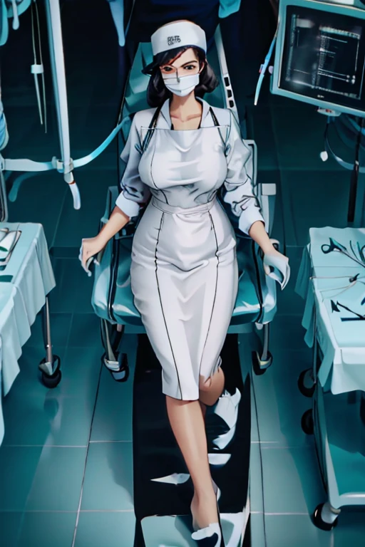 nurse uniform,hospital, latex nurse suit,nurses,busty,elbow gloves,labcoat,black hair woman,red eyes , gigantic ,medical instruments,asian nurse,two nurses,speculum,examination room,oversize ,big ass ,strap on, lay on table ,legs spreaded,giving birth,gyno chair , dentist,Milf,latex,black uniform,oversize breasts