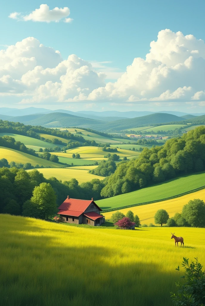 farm landscape countryside
