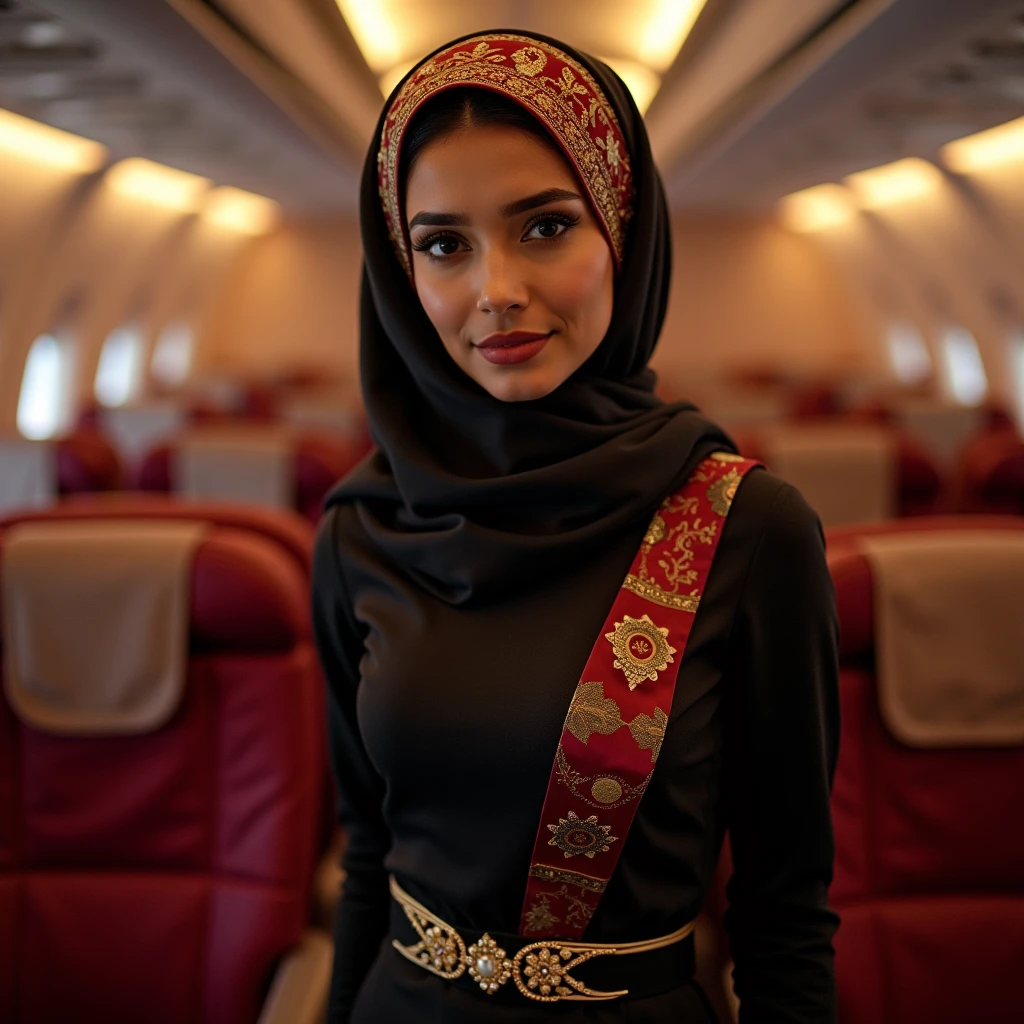 y beautiful Big Boosty Tradl Hijabi Muslim Pakistani Airho Tight dress And Hijab, Wearing Waist chain around her navel
