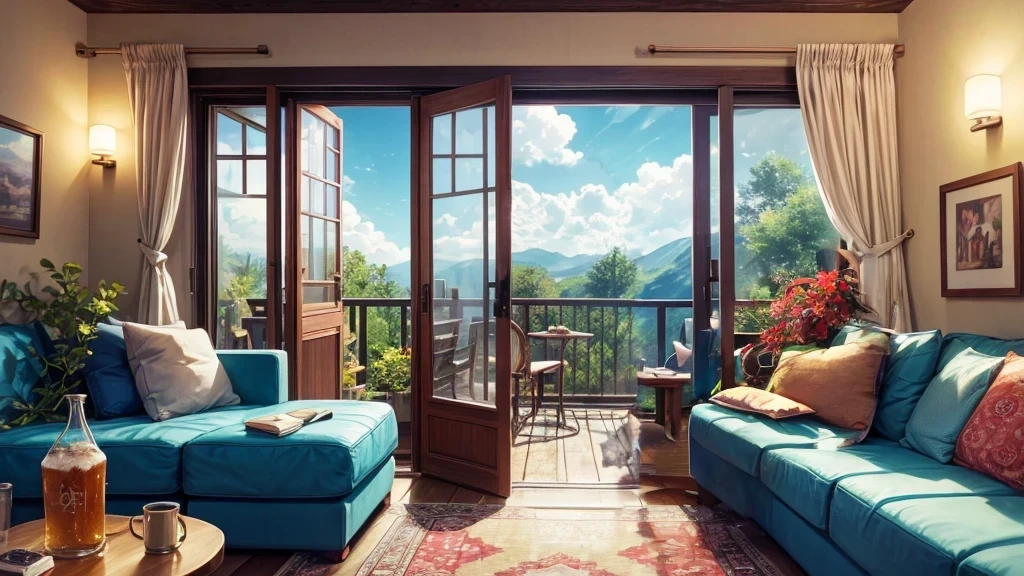 A woman is standing and looking outside.