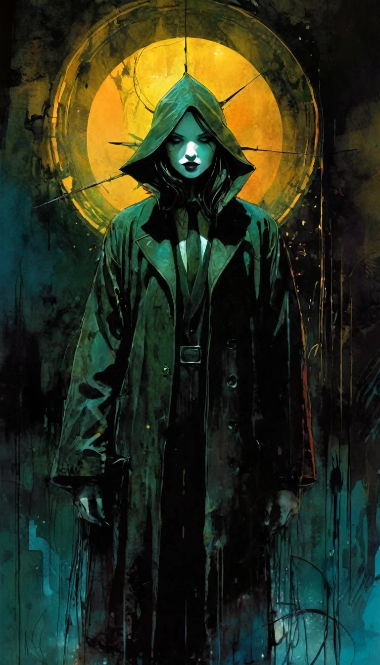 the dark final day, art inspired by Bill Sienkiewicz and Dave McKean