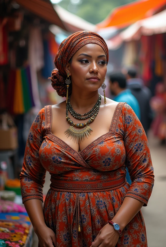 A 40 year old hijabi with large breasts and large ass