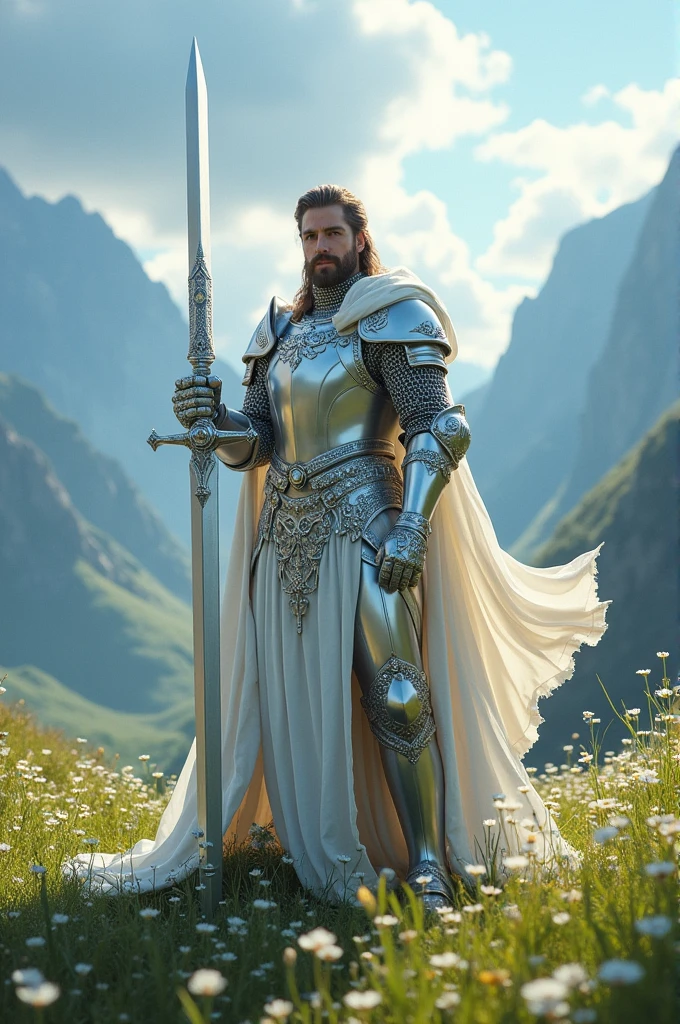 A white knight king