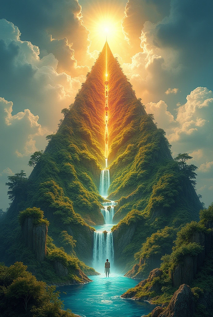 at the fifth level - spirituality , at the third level - power, Create for me the pyramid of Maslow - at the first level - physiological needs, at the fourth level - self-knowledge, at the second level - relationship