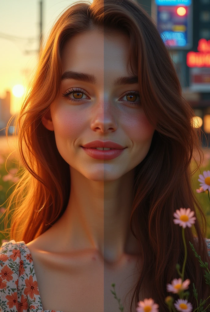 Several images of this same woman 