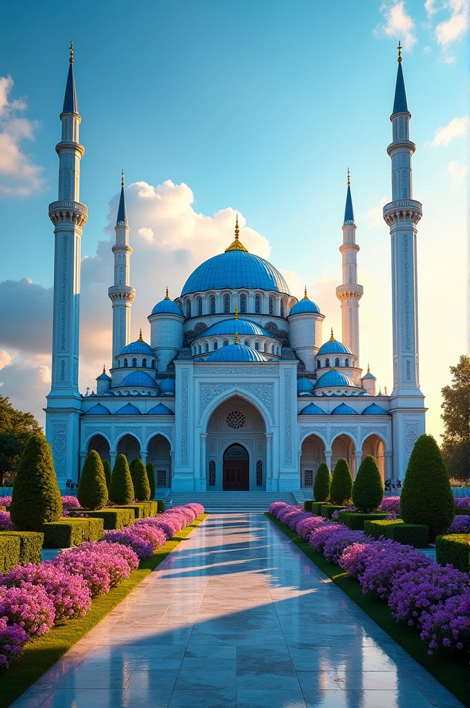 Asthetic blue mosque