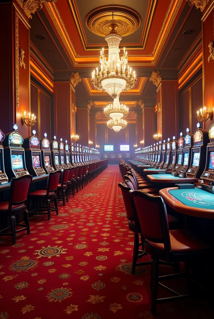 make realistic aesthetic picture of casino, with no people.