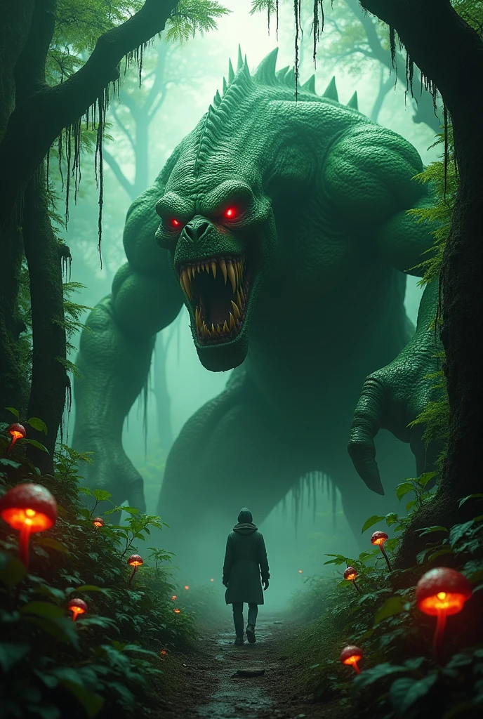 A big dangerous green monster