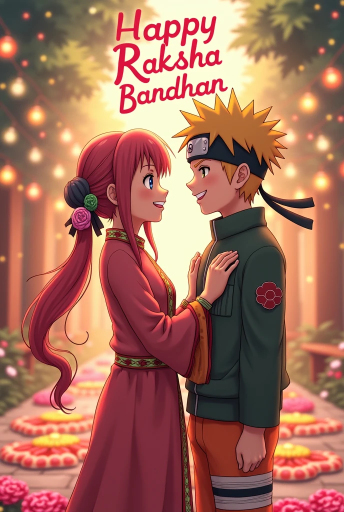 Naruto sakura Raksha Bandhan aur Bade aksharon Mein Naam Likha Hai
happy Raksha Bandhan