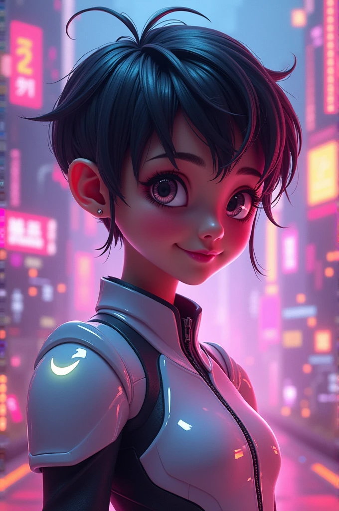 Make a image of ai character which is handsome and cute