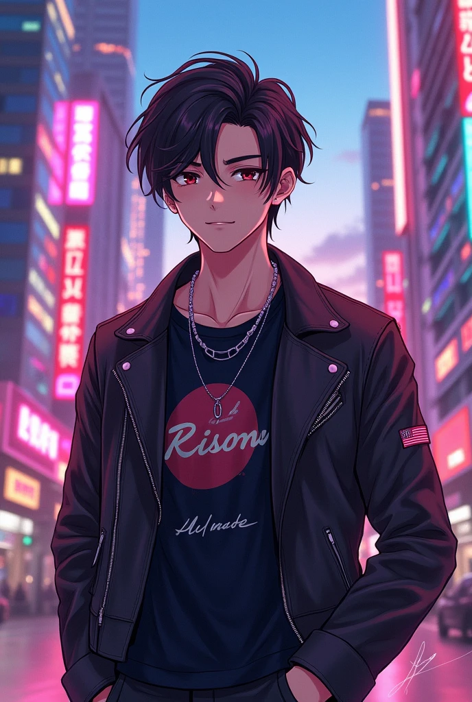 Make a image of ai character which is handsome and cute man