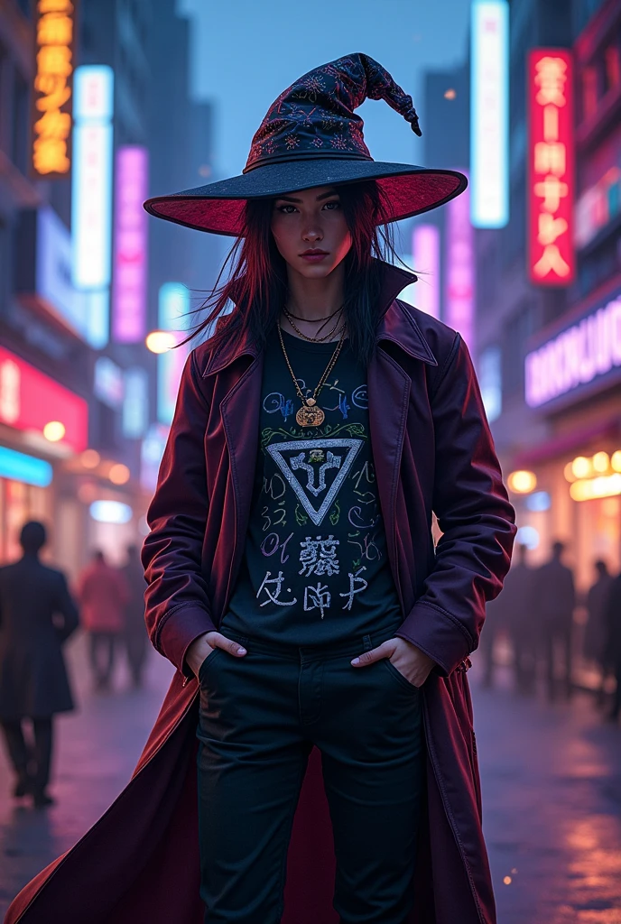 Black mage como vivi de final fantasy 9. Con ropa moderna