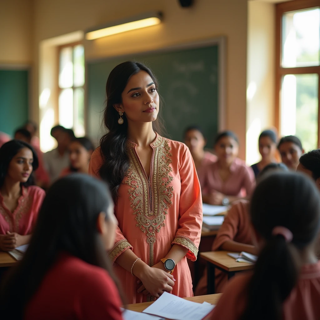 Hot sexy Big boobies Busty Traditional Pakistani College professor 