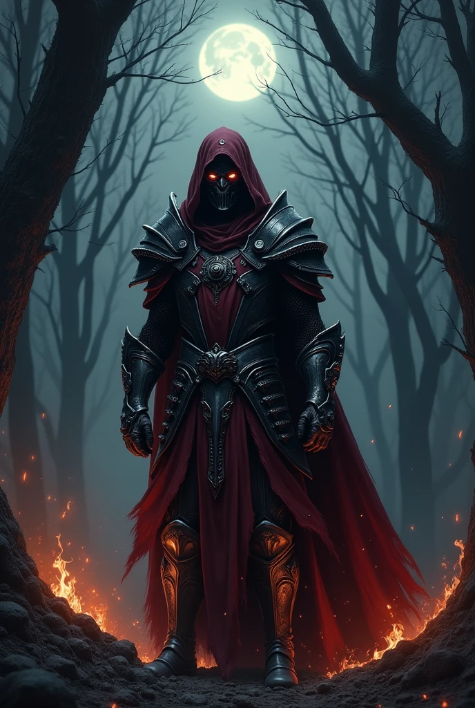 A warrior with hiden face