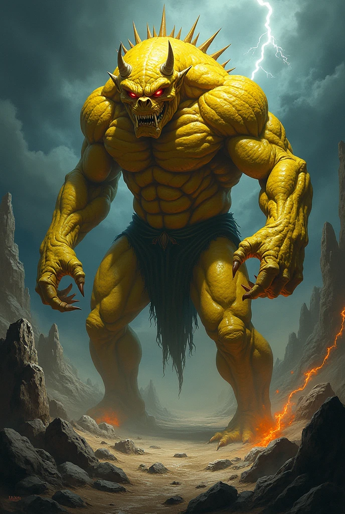 A big dangerous yellow monster, Demon