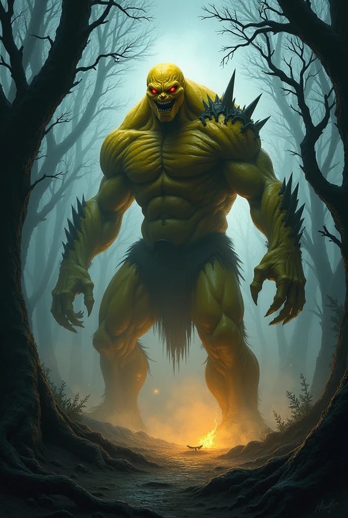 A big dangerous yellow monster, Demon