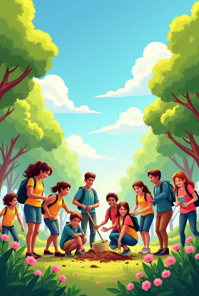 Youth volunteer formation course program 
graphic