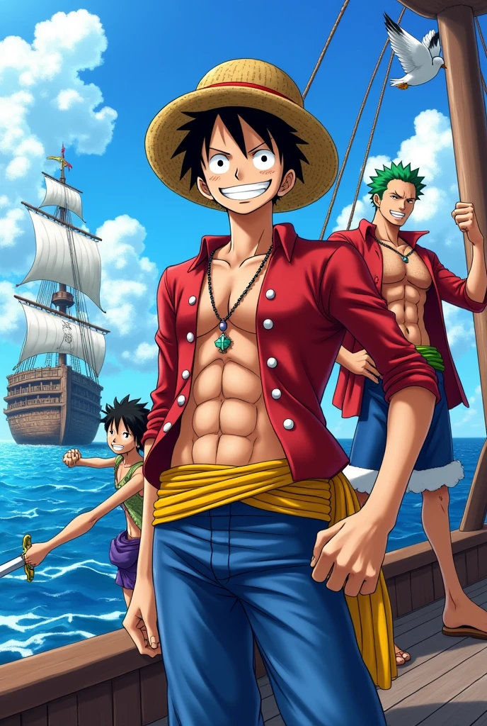 One piece joy boy and crew