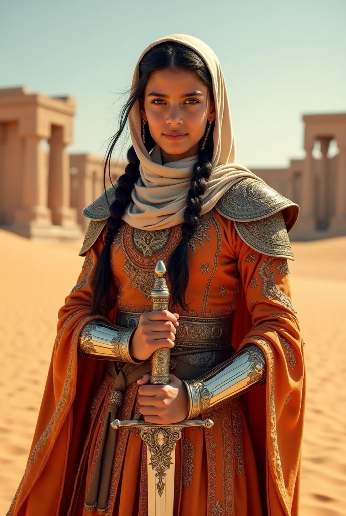 Muslim warrior girl 