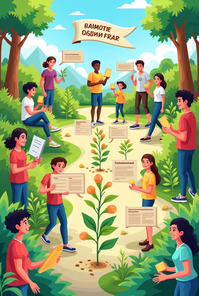 Youth volunteer formation course program 
graphic