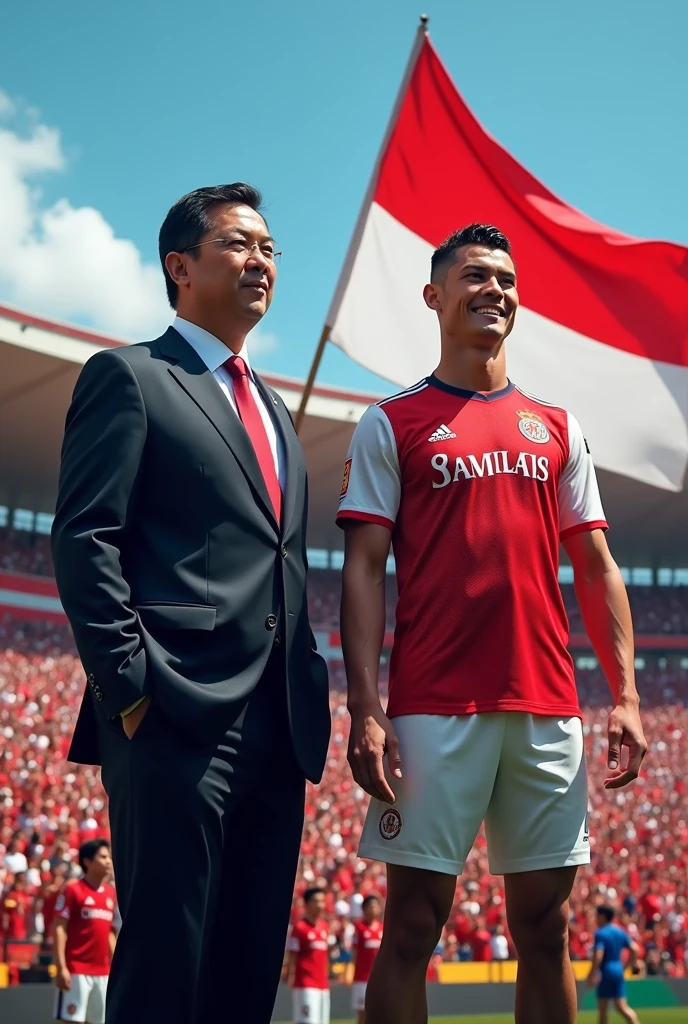 Erick Thohir is the president of PSSI and Cristiano Ronaldo is a famous footballer.