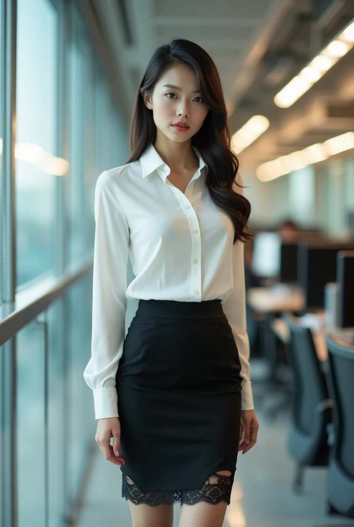 Japanese OL、Formal attire considered sexy.、Working in the office、Show your underwear