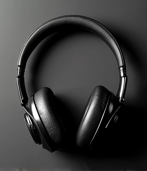 generate image consist of headphones add black
shade ,add black shade i need just black shade