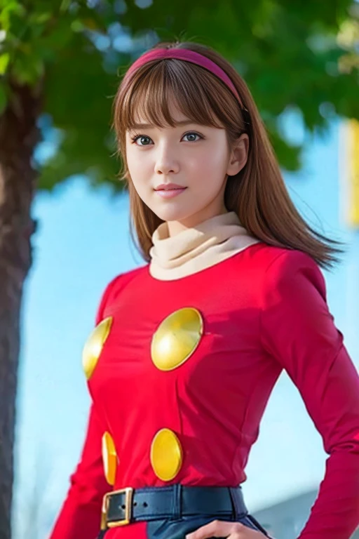masterpiece、1 beautiful girl、fine eyes、smile,puffy eyes、highest quality, 超High resolution, (reality: 1.4), movie lighting、super beautiful、beautiful skin、body facing forward、Upper body,(超reality的な)、(High resolution)、(8k)、(very detailed)、(美しくfine eyes)、(Super detailed)、 (wall-)、detailed face、bright lighting、professional lighting、looking at the viewer、look straight ahead、slanted bangs、perfect cosplay,masterpiece, highest quality, outdoor,1 girl,
cyborg 003,