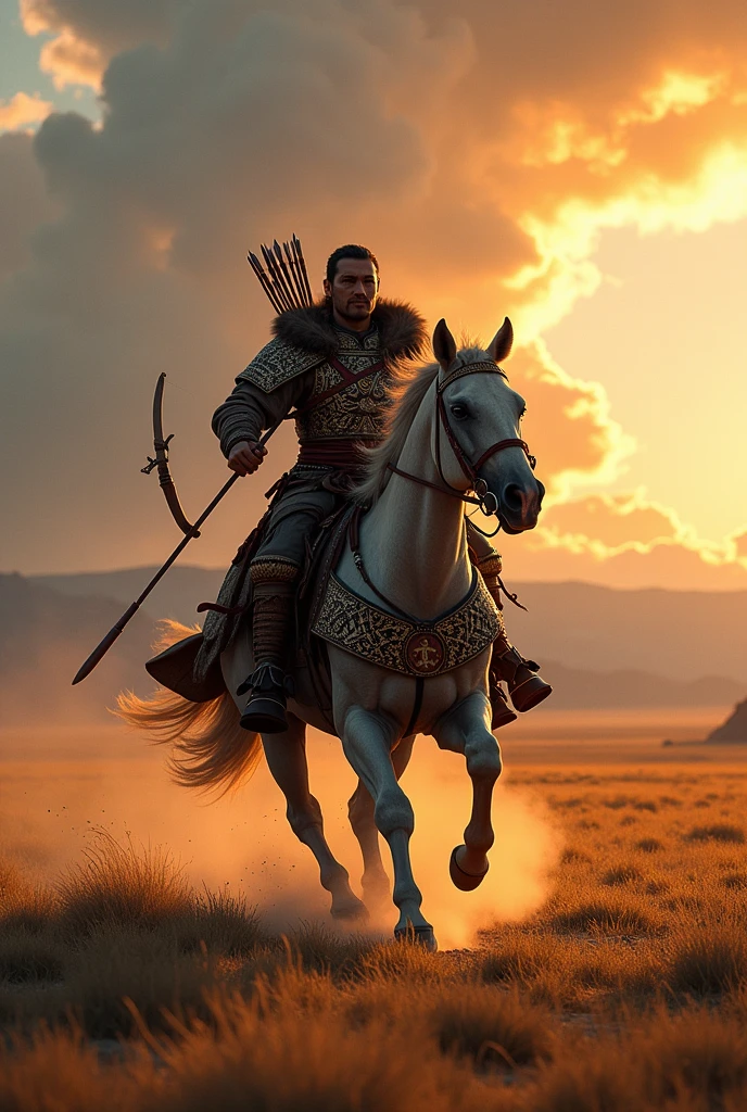 Generate mongols pictures as warriors in history